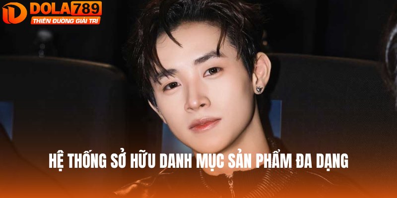 Hệ thống sở hữu danh mục sản phẩm đa dạng